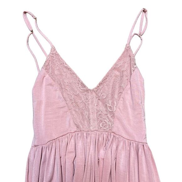 SAM EDELMAN Flowy Lacy Romper Pink Size Medium - Picture 6 of 9